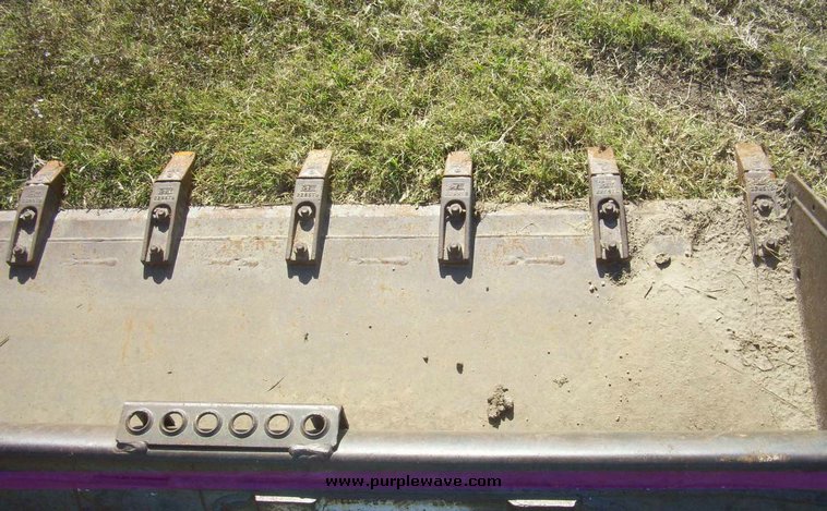 image for item 7635 79" removable tooth skid steer bucket
