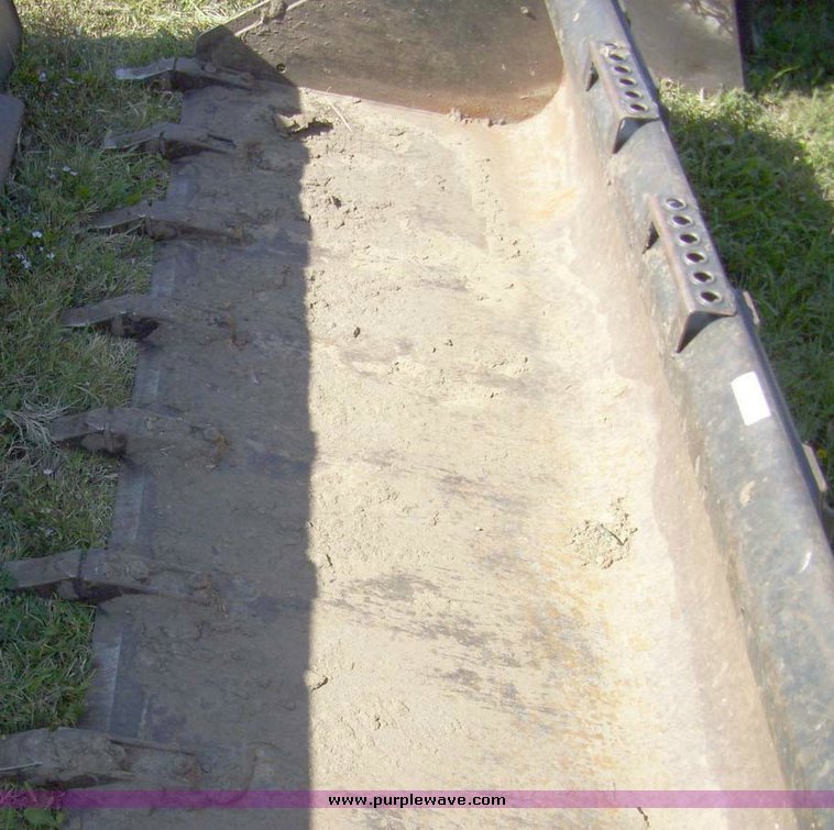 image for item 7636 79" removable tooth skid steer bucket