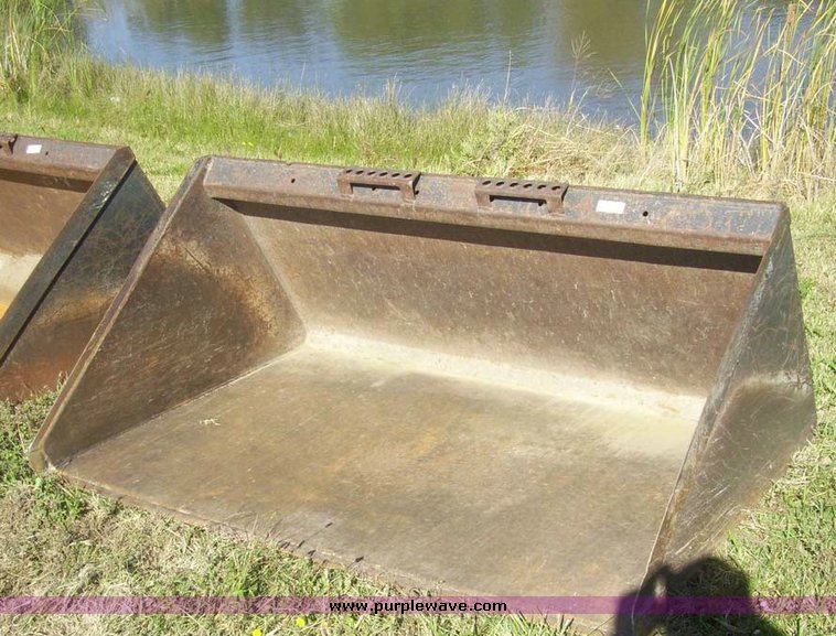 image for item 7637 67" smooth skid steer bucket
