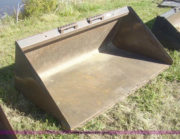 image for item 7637 67" smooth skid steer bucket