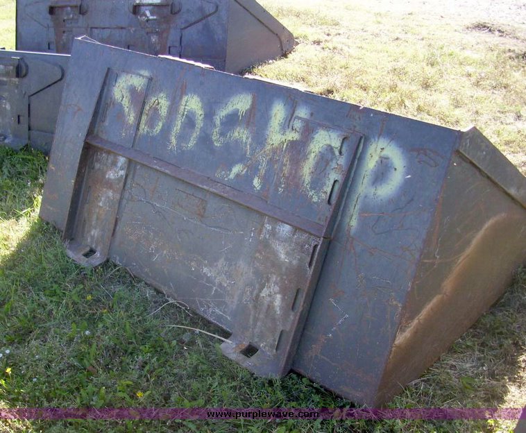 image for item 7637 67" smooth skid steer bucket