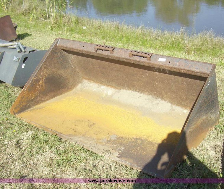 image for item 7638 73" smooth skid steer bucket