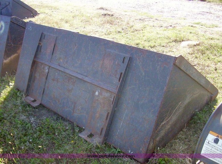 image for item 7638 73" smooth skid steer bucket