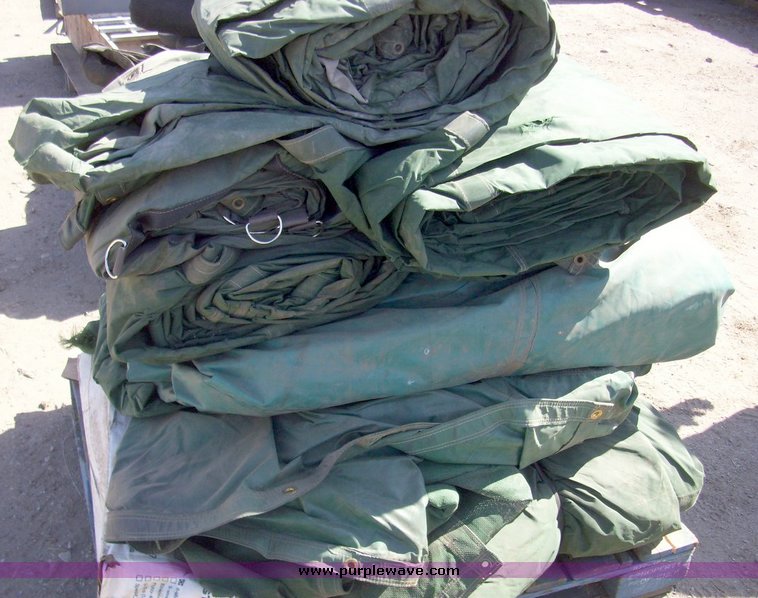 image for item 7689 Pallet of assorted tarps