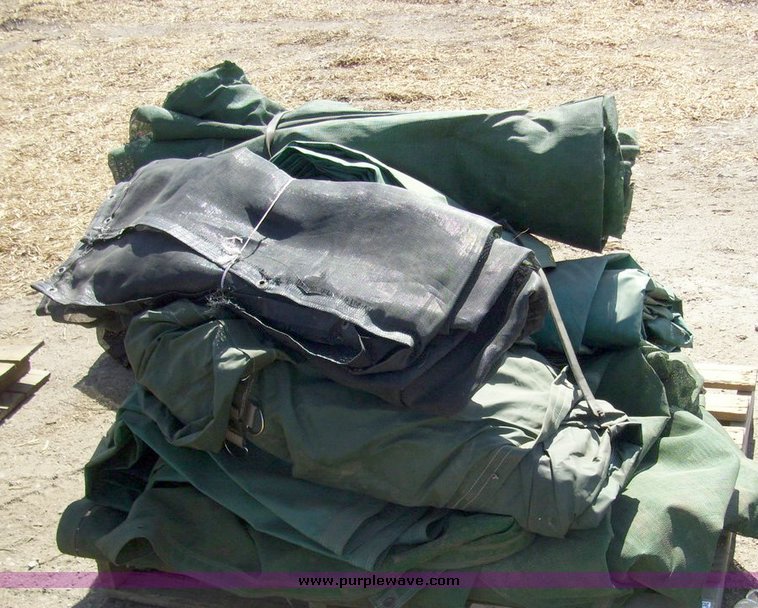 image for item 7696 Pallet of assorted tarps