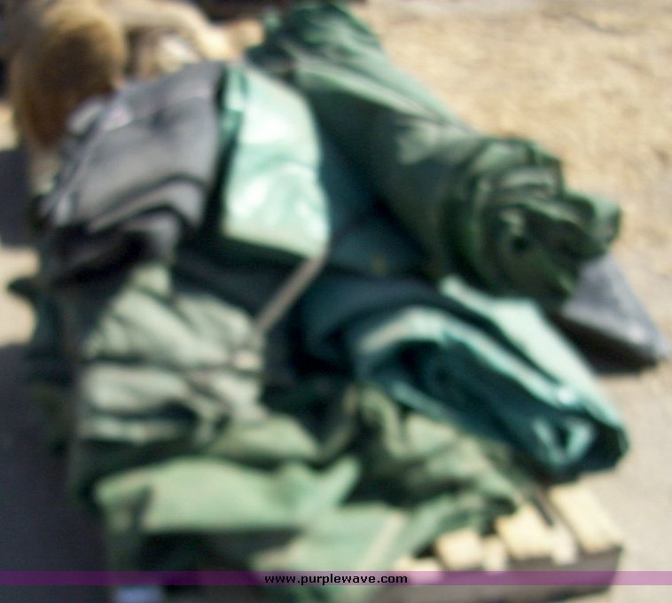 image for item 7696 Pallet of assorted tarps