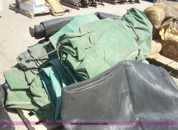 image for item 7696 Pallet of assorted tarps