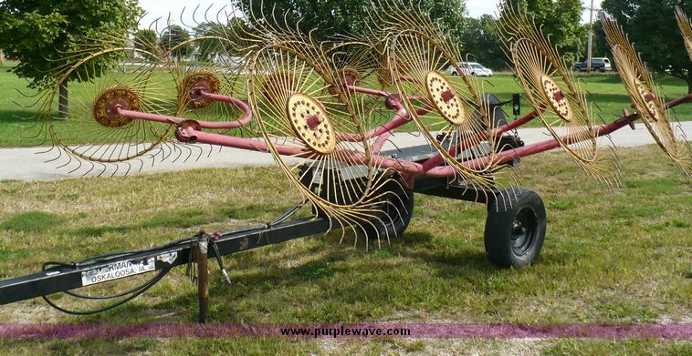 image for item 3739 Kelderman 10 wheel rake