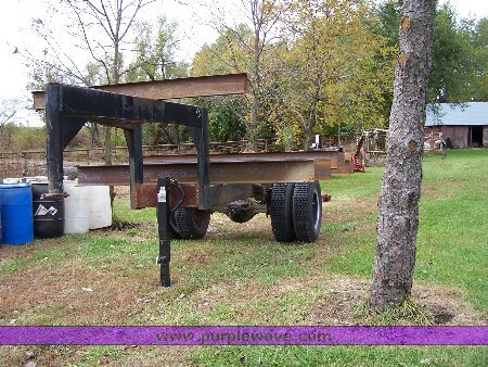 image for item 9511 Shop built goose neck trailer