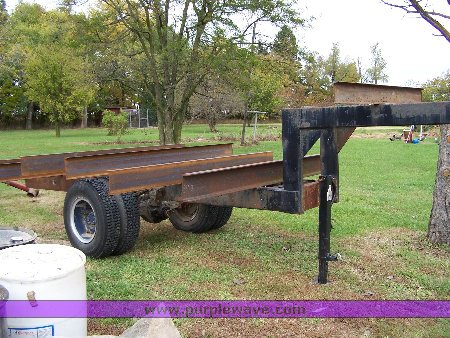 image for item 9511 Shop built goose neck trailer