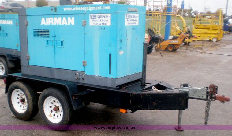 image for item 2075 2001 Air Man SDG45S 36KW generator towable generator