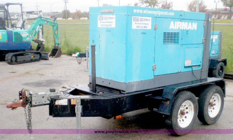image for item 2075 2001 Air Man SDG45S 36KW generator towable generator