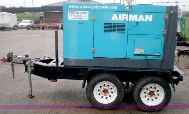 image for item 2075 2001 Air Man SDG45S 36KW generator towable generator