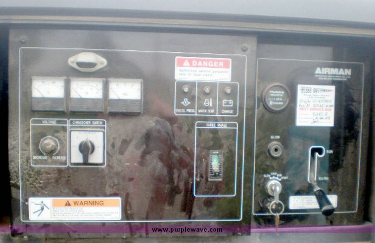 image for item 2075 2001 Air Man SDG45S 36KW generator towable generator