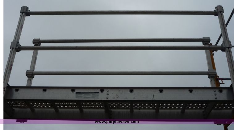 image for item 2219 (5) 24' x 24" scaffolding planks with guard rail