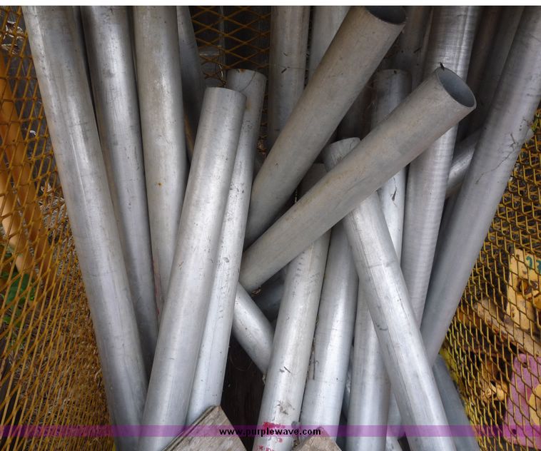 image for item 2219 (5) 24' x 24" scaffolding planks with guard rail