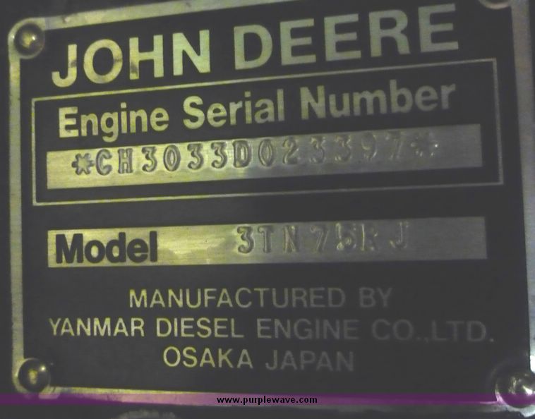 image for item 2232 1995 John Deere 855 utility tractor