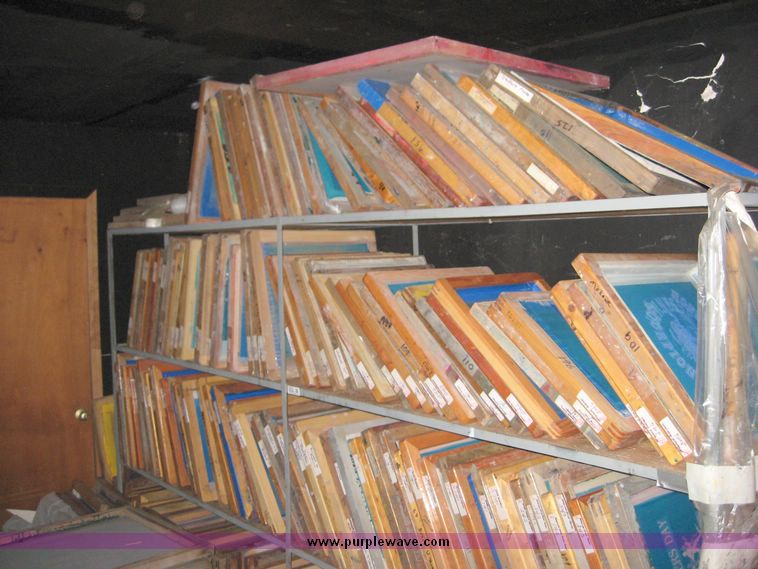 image for item 2674 Approximately 170 screen printing screens and frames