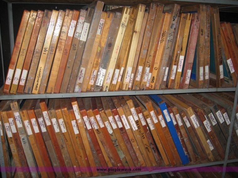 image for item 2674 Approximately 170 screen printing screens and frames