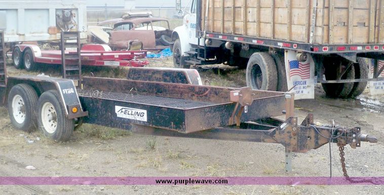 image for item 7522 16' tandem axle trailer