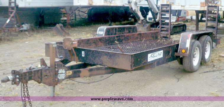 image for item 7522 16' tandem axle trailer