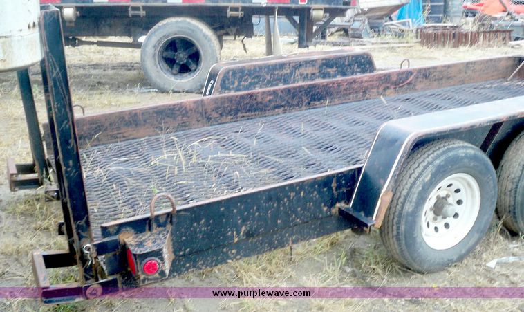 image for item 7522 16' tandem axle trailer