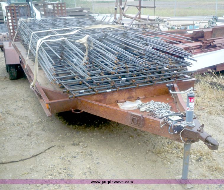 image for item 7526 Shop built 22' tandem axle trailer