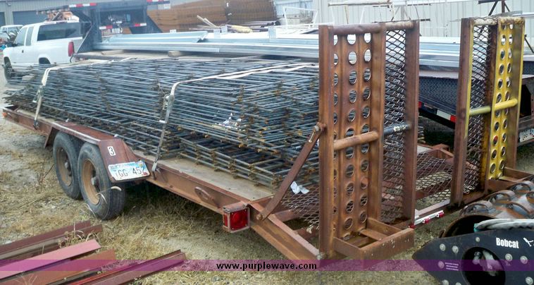 image for item 7526 Shop built 22' tandem axle trailer