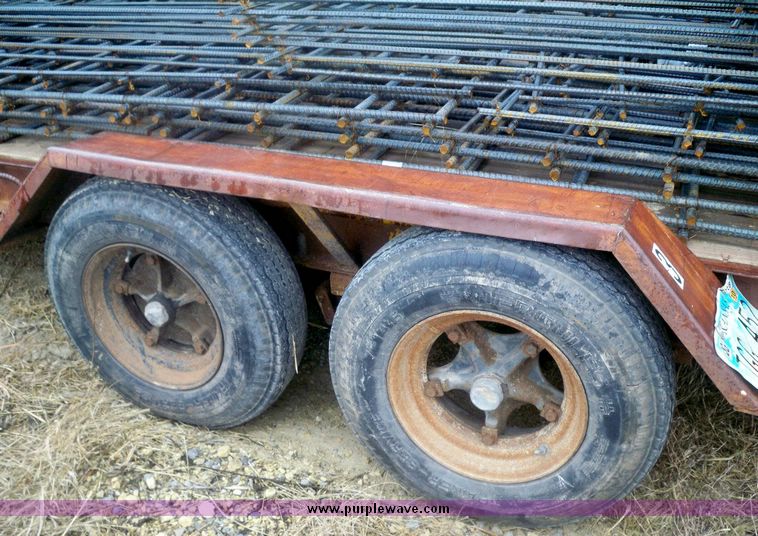 image for item 7526 Shop built 22' tandem axle trailer