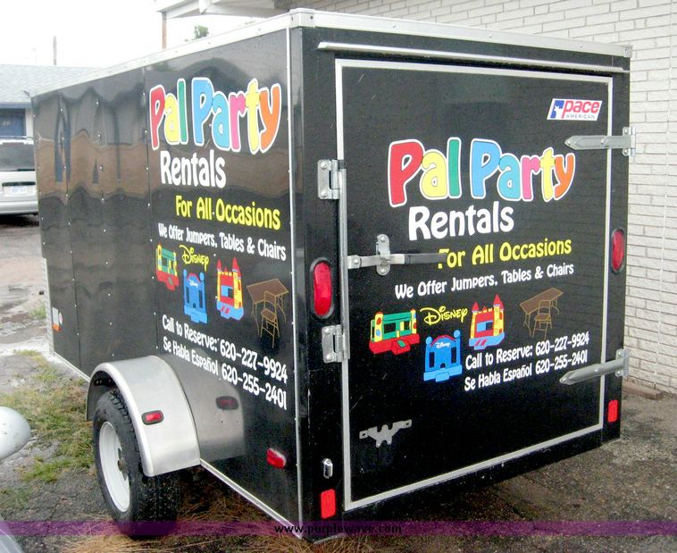 image for item 8641 2006 Pace 14' enclosed trailer