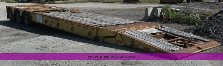 image for item 8819 1985 Load King 353 LFP 50 ton lowboy trailer