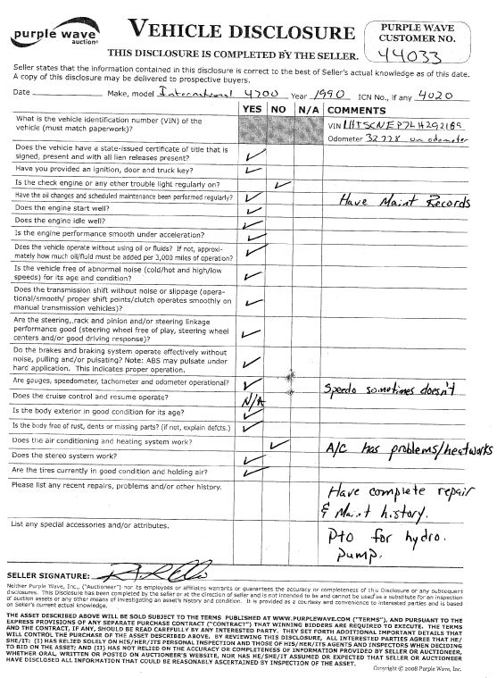 image for item 4020 1990 International 4700