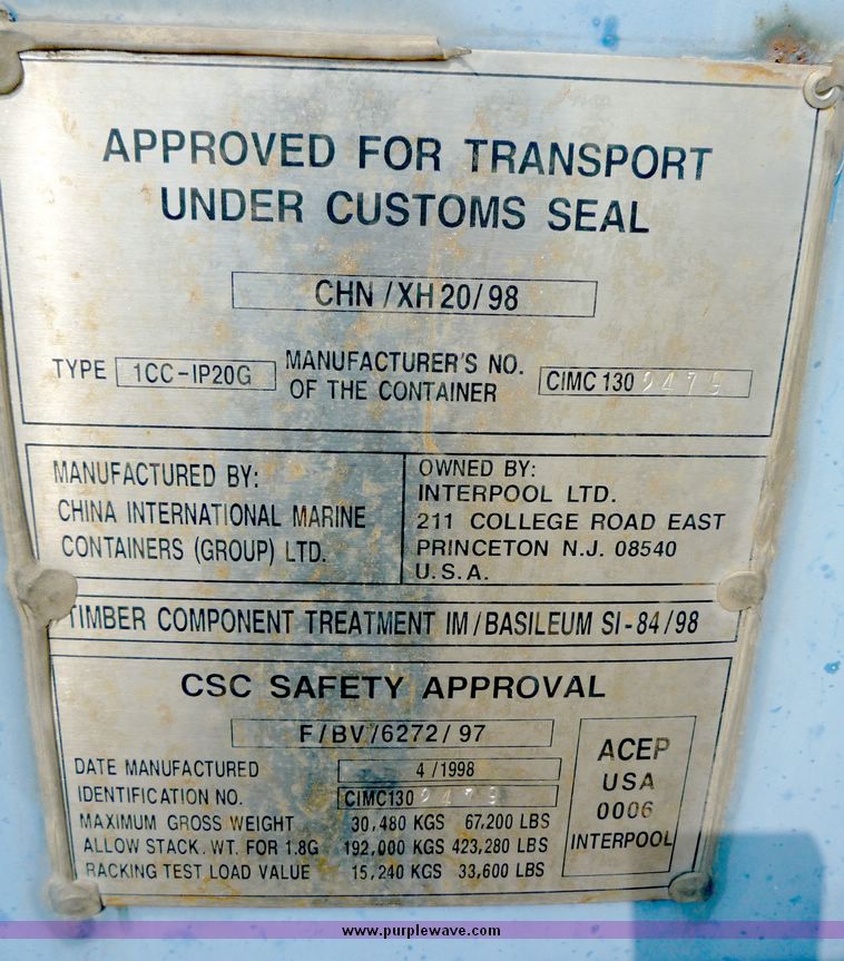 image for item 4072 1998 storage container