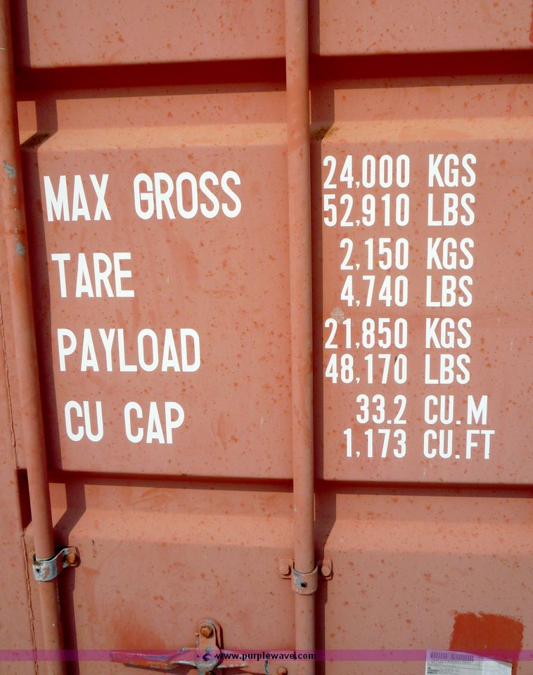 image for item 4075 1994 steel container