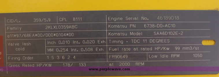 image for item 5961 2003 Komatsu PC220LC excavator