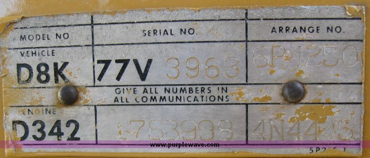 image for item 5962 Caterpillar D8K dozer