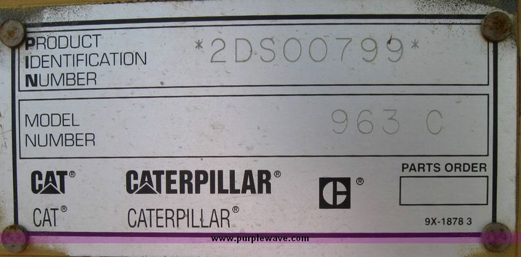image for item 5963 2000 Caterpillar 963C track loader