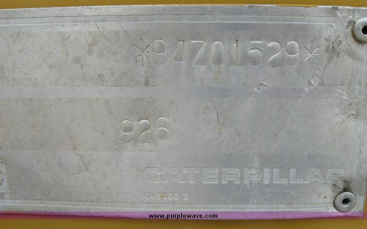 image for item 5965 1986 Caterpillar 926E wheel loader