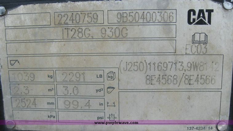 image for item 5967 2006 Caterpillar 930G wheel loader