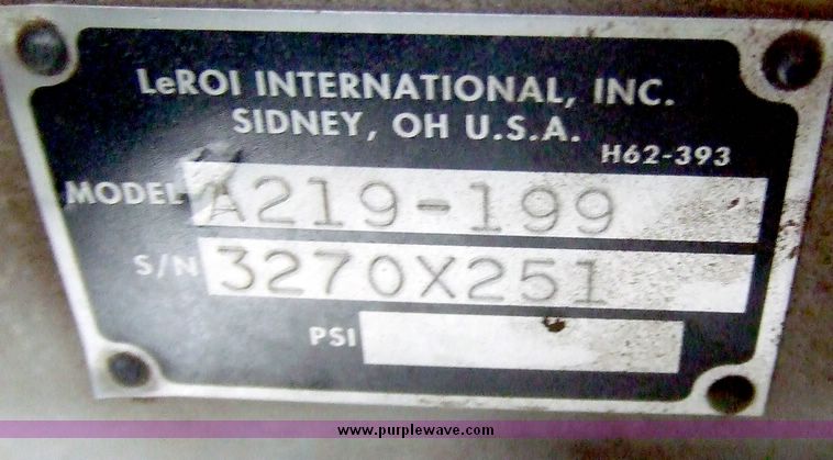 image for item 5973 1995 Leroi Q125DJ-F air compressor