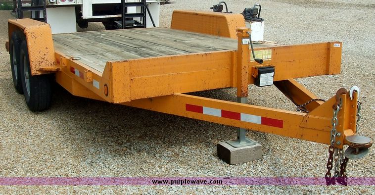 image for item 5974 2002 Eagle Trailer Co. 14' tandem axle trailer