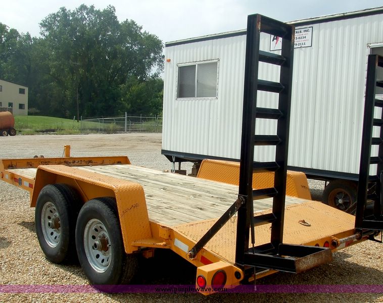 image for item 5974 2002 Eagle Trailer Co. 14' tandem axle trailer