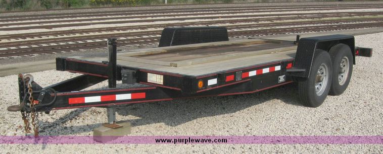 image for item 8105 2000 Eagle trailer 16' tandem axle trailer