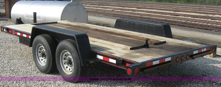 image for item 8105 2000 Eagle trailer 16' tandem axle trailer