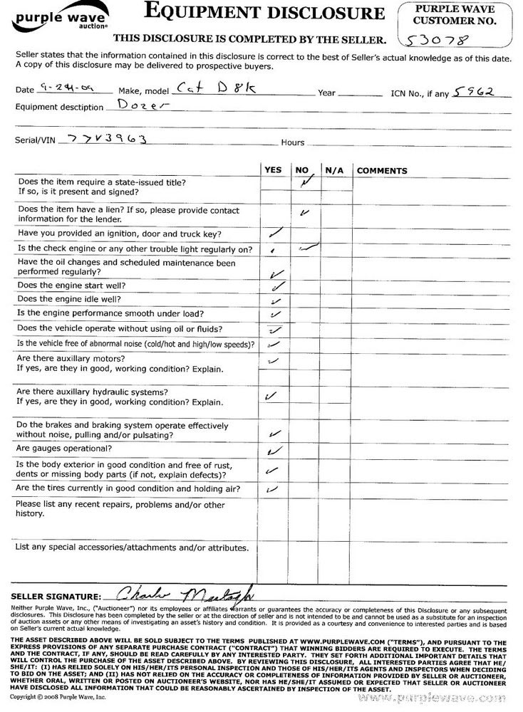 image for item 5962 Caterpillar D8K dozer