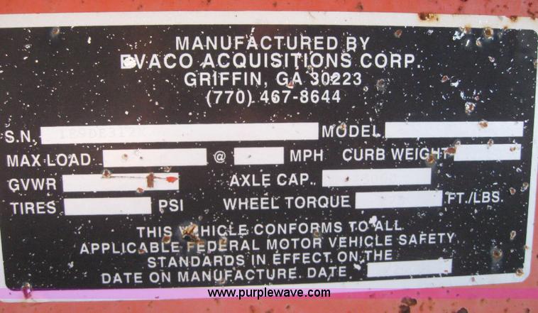 image for item 6533 2002 Evaco Superline D020T312 TSA 30' trailer