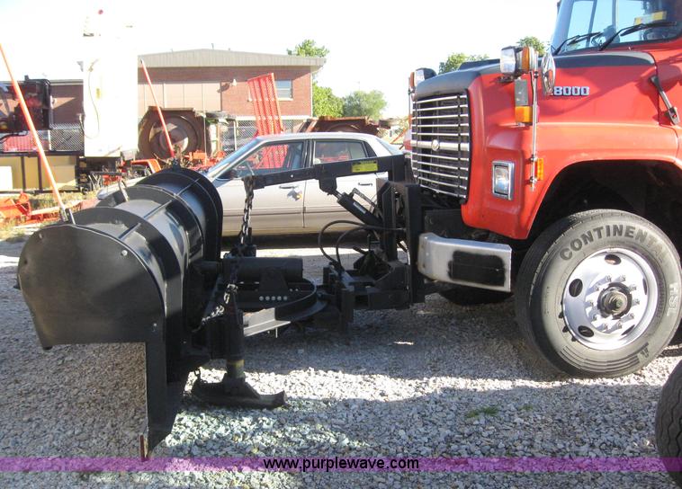 image for item 6543 1995 Ford Conventional N LNT8000F dump truck with 13' dump bed and hoist