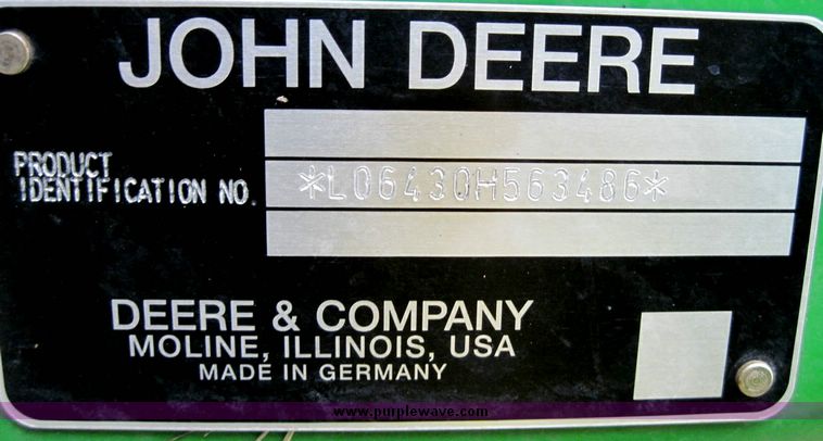 image for item 4417 2009 John Deere 6430 MFWD tractor