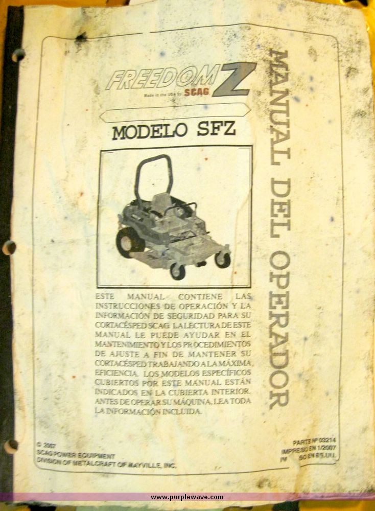 image for item 4418 Scag Freedom Z 48" zero turn riding mower