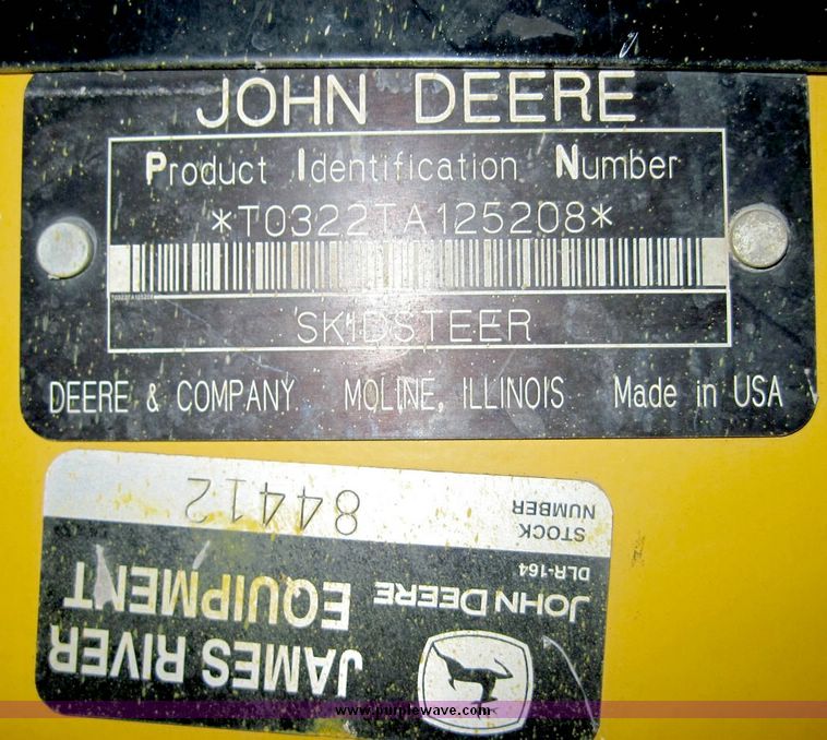 image for item 4419 2007 John Deere CT322 compact track loader